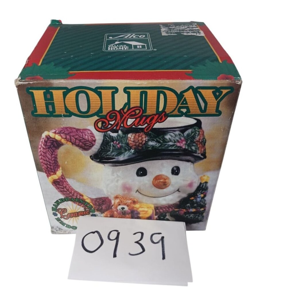 Alco Holiday Ceramic Snowman Mug With 3D Gift & Tree 16Oz - Picture 4 of 8